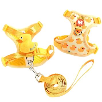 Комплект шлейка і повідок для котів і малих собак MiniMate жовтий XS 001415 фото
