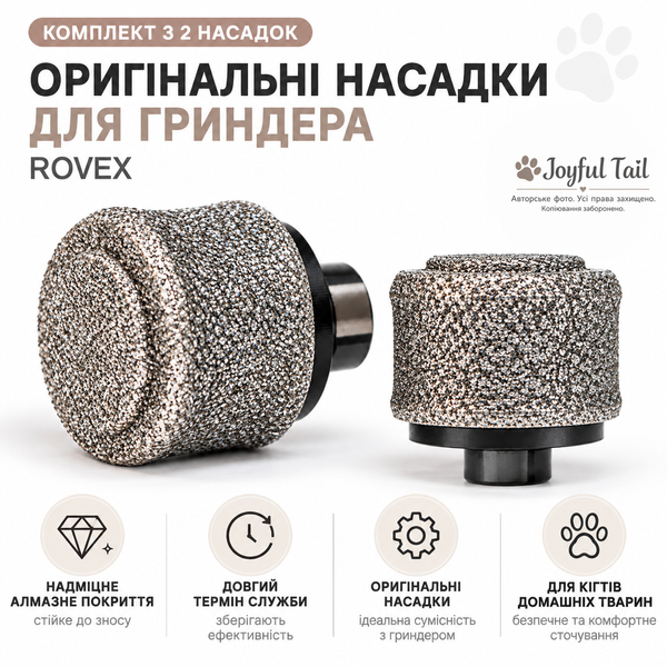 Алмазные насадки для гриндера ROVEX 2 шт оригинальные 001873 фото