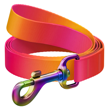 Нейлоновый поводок для собак 122 см Waudog Nylon градиент оранжевый 540-46614 фото