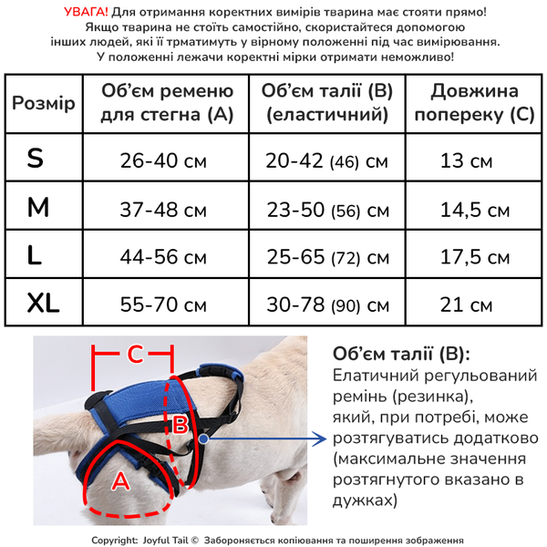 Ремни для поддержки задних лап собак DogLemi AdFix реабилитационная шлейка стропы для помощи при ходьбе S 001855 фото
